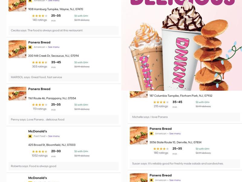 Dunkin’ Menu