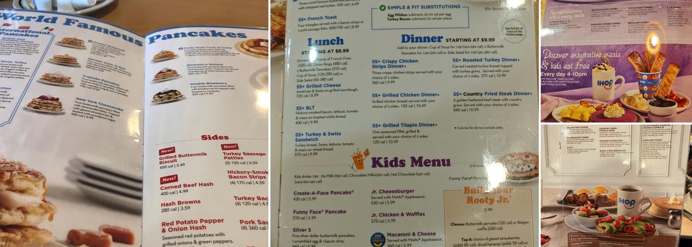 IHOP Menu