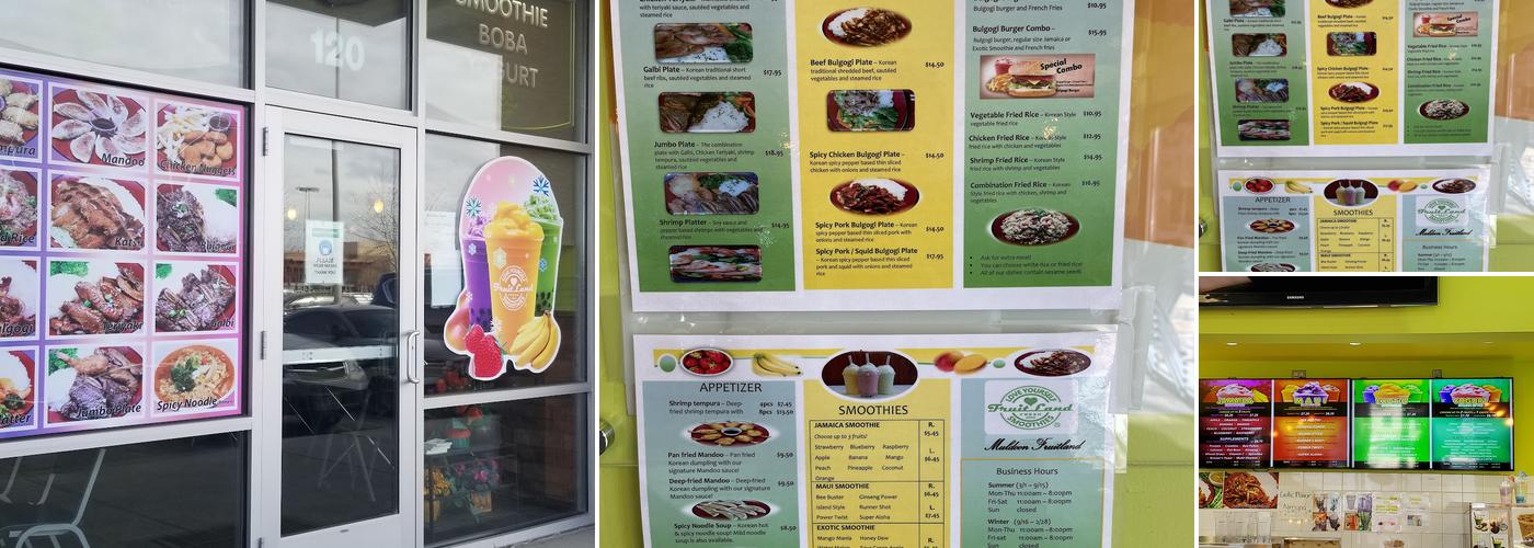 Fruitland Menu
