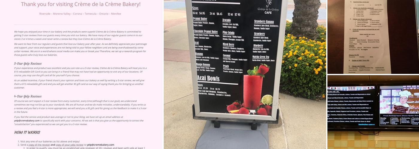 Antoanela’s Bakery Menu