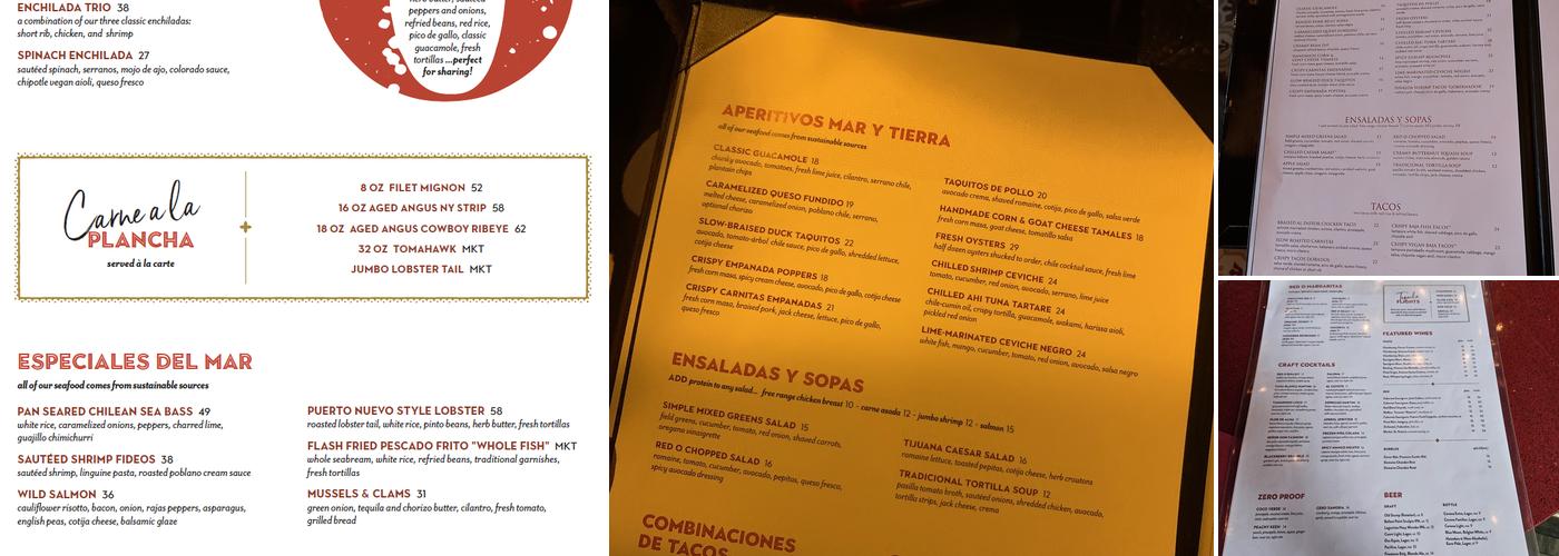 Red O Menu