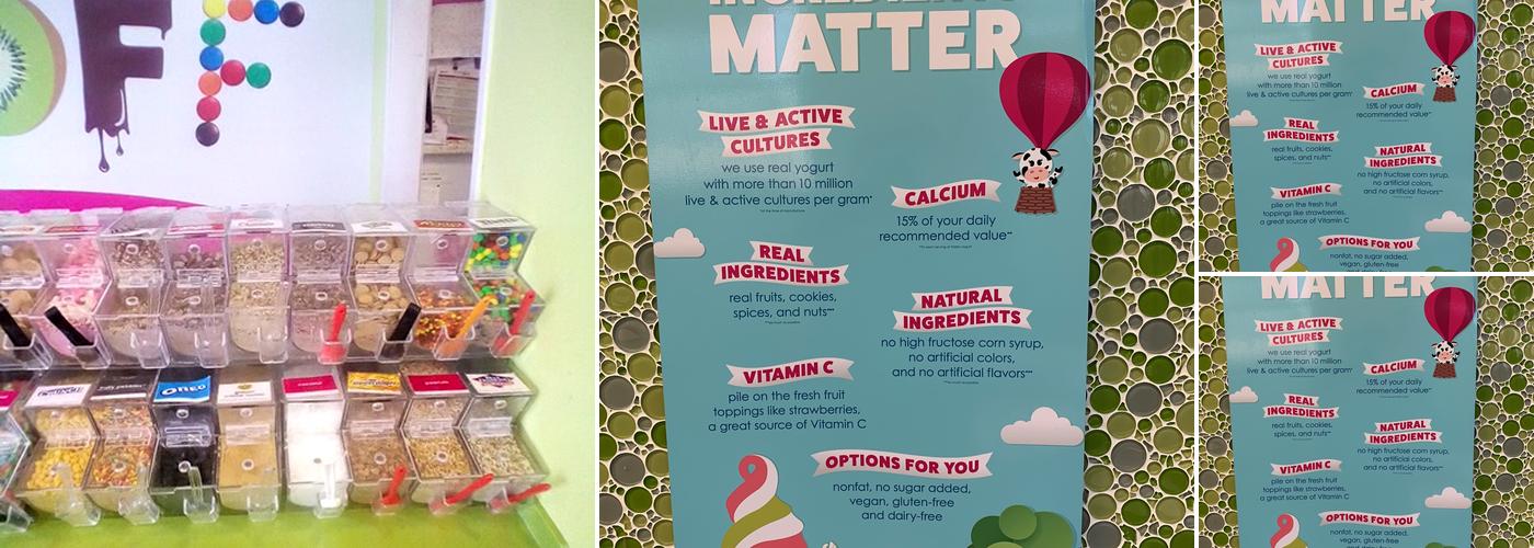 Menchie's Frozen Yogurt Menu