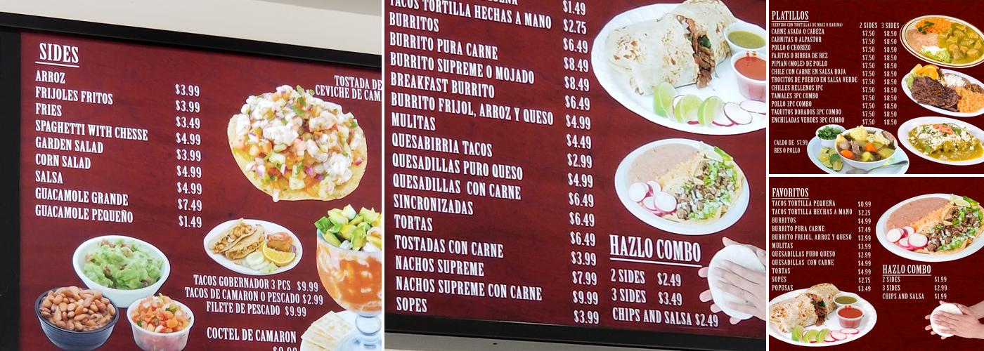 El Vaquero Mexican Grill Menu