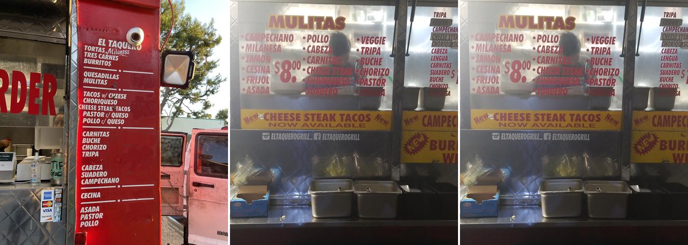 El Taquero Grill Menu