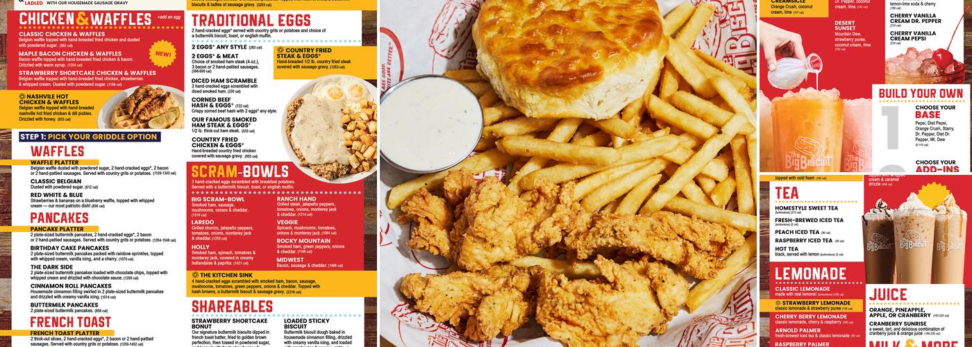 The Big Biscuit Menu