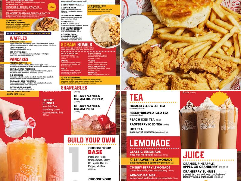The Big Biscuit Menu