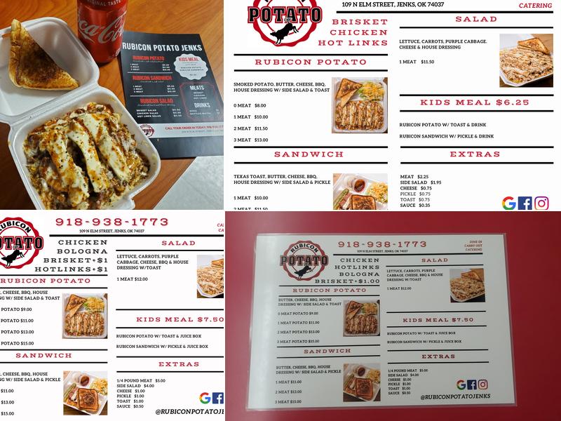 Rubicon Potato JENKS Menu