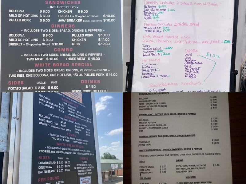 Head Hunter BBQ Menu