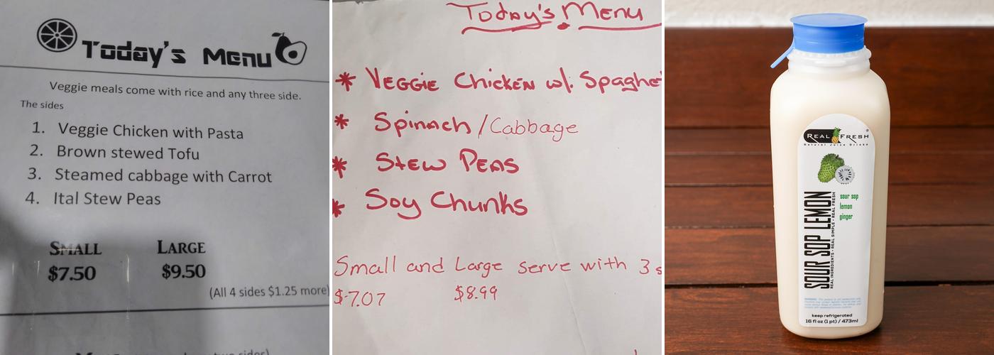Bobby's Meals Menu