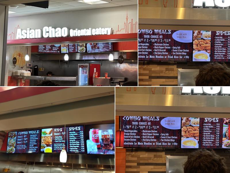 Asian Chao Menu