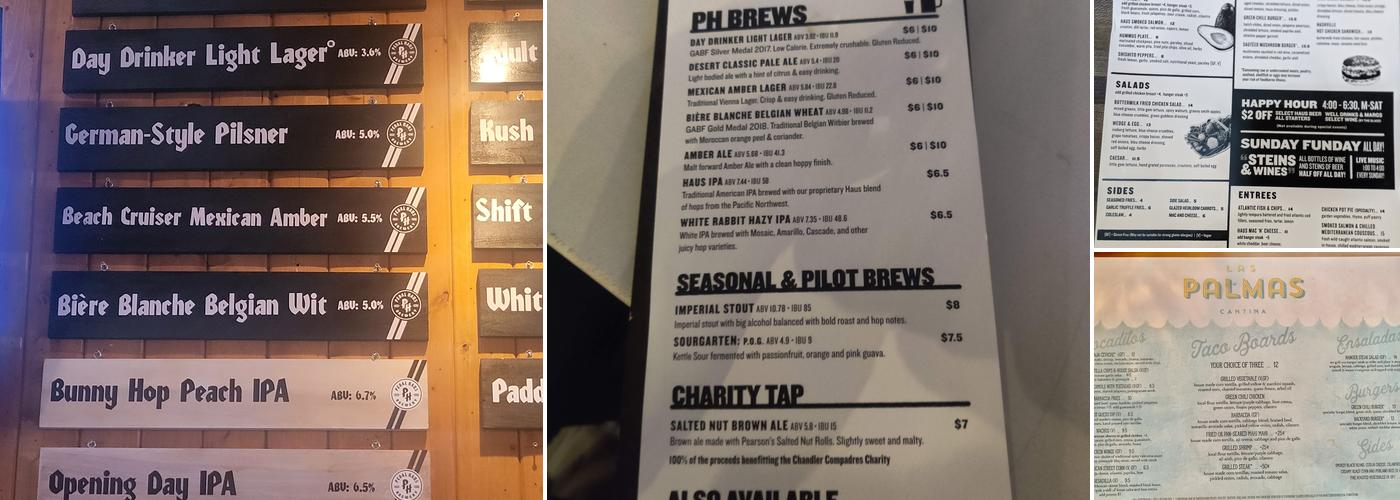 Pedal Haus Brewery Menu