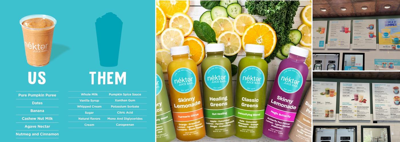 Nekter Juice Bar Menu