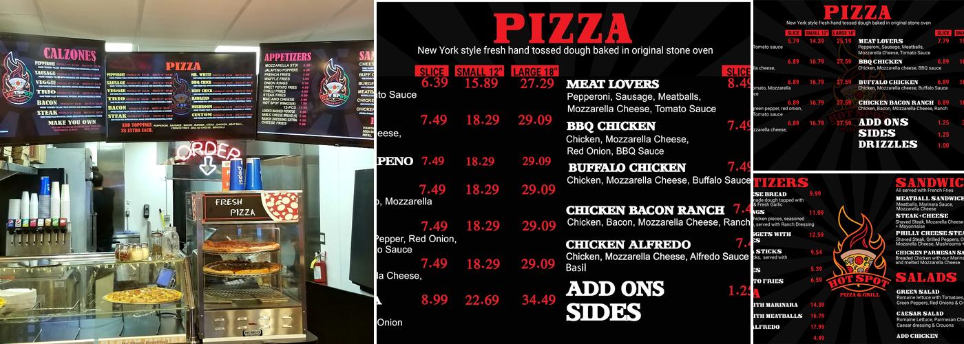Hotspot Pizza & Grill Menu