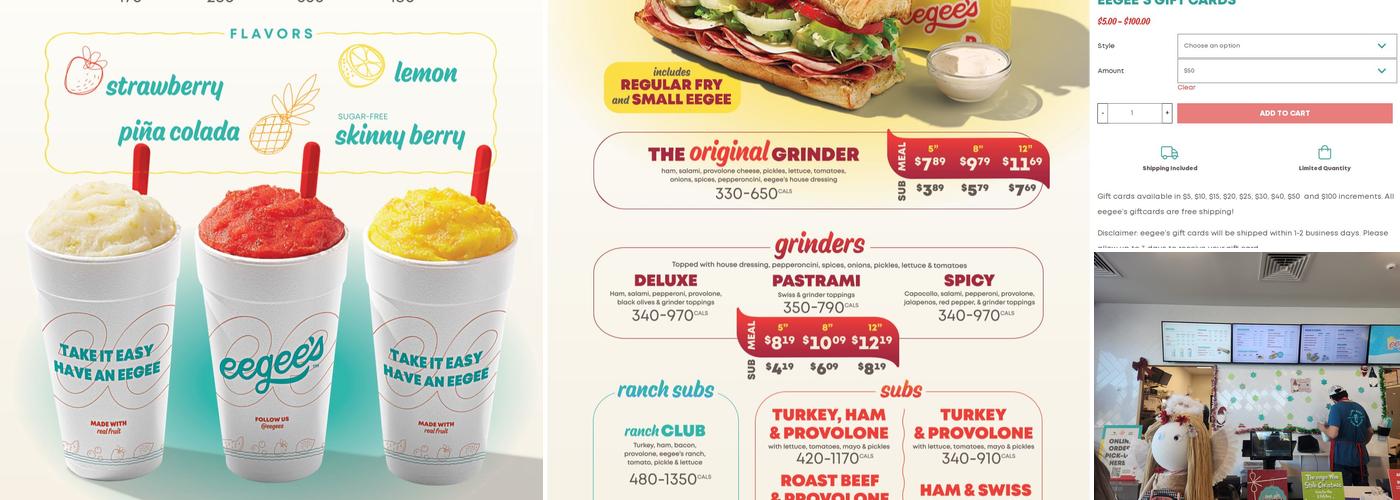 eegee's Menu