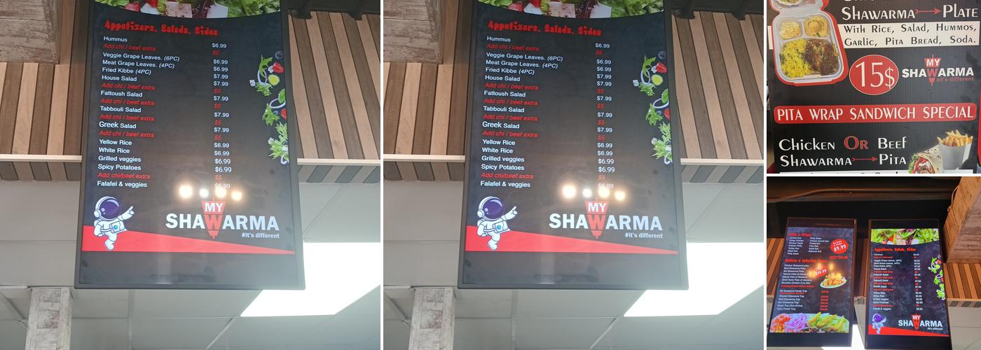 My Shawarma Menu