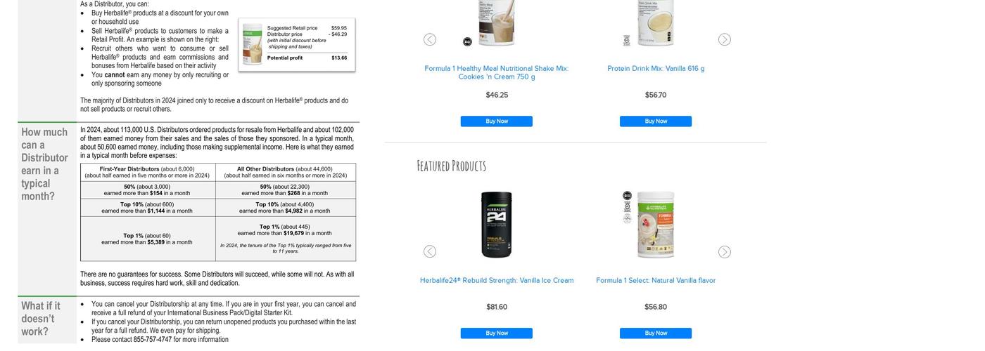 Benbrook Nutrition Menu