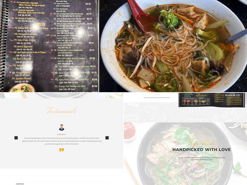 Pho One Menu