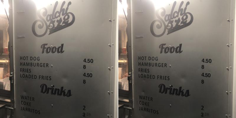 Salchi 512 hamburgers and hotdogs Menu