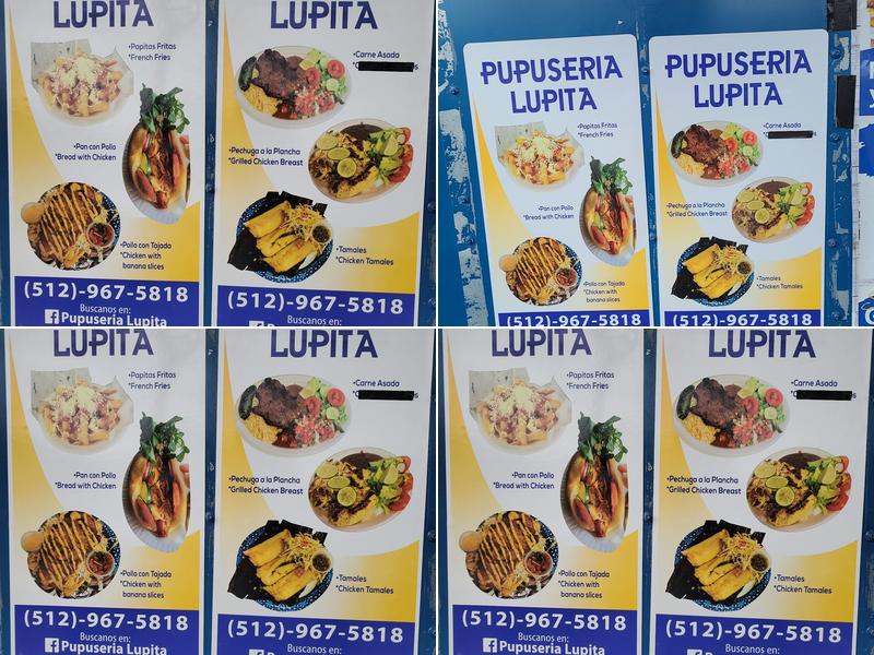 Pupuseria Lupita Menu