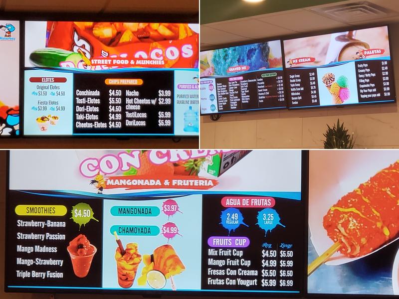 WATERBOY Menu