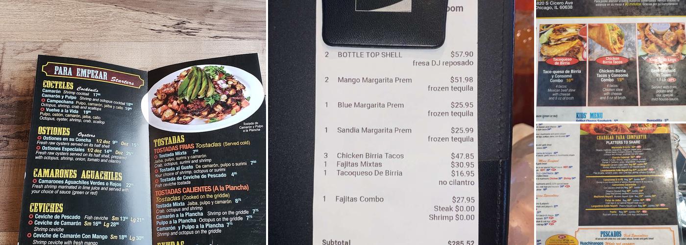EL G-FE Menu