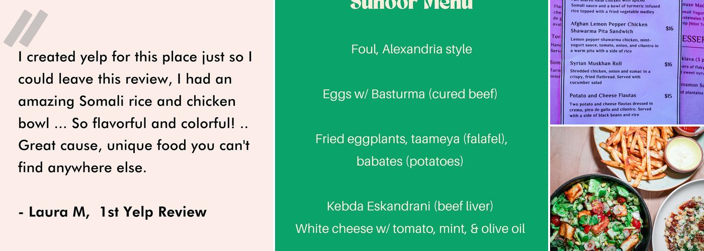 Flavors from Afar Menu