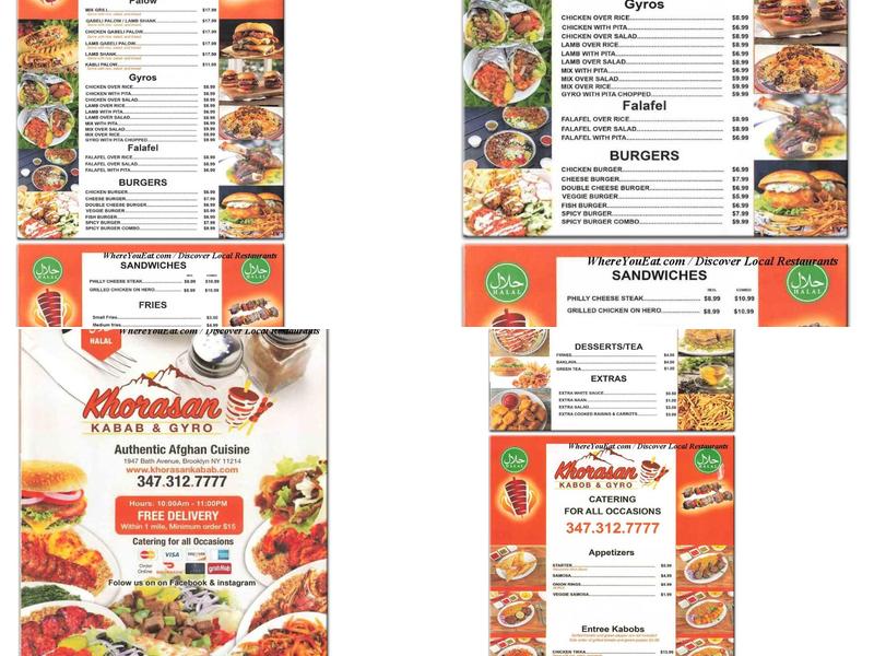 KHORASAN KABAB & GYRO Menu