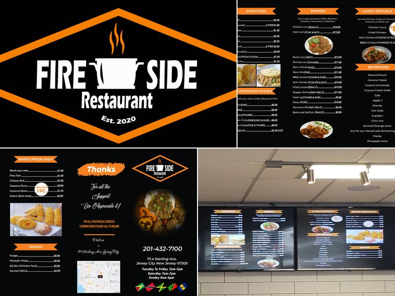 Fire Side Restaurant Menu