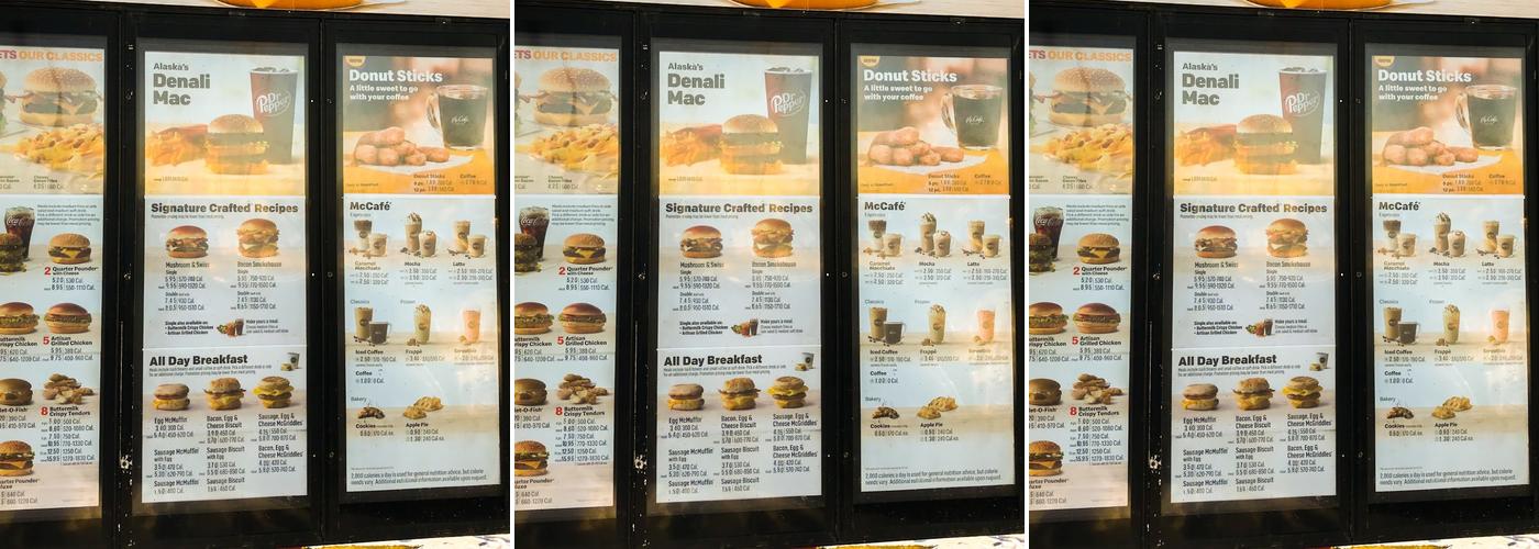 McDonald's Menu