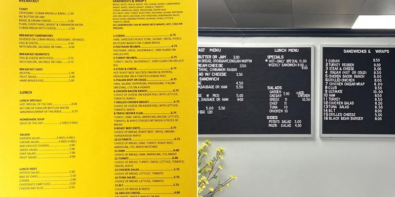 Rocsi's Cafe Menu