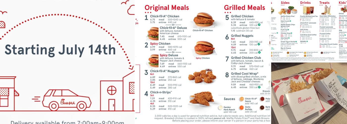Chick-fil-A Menu