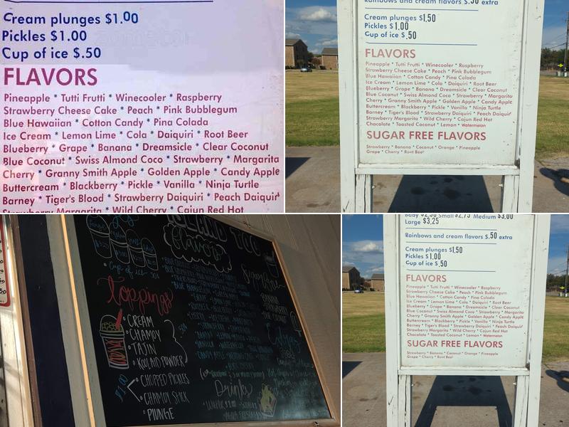 Snowcone place in GP Menu