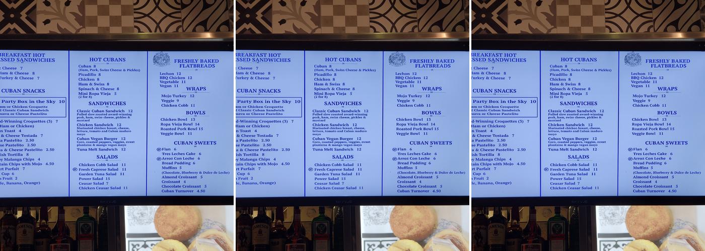 Estefan Kitchen Express Menu