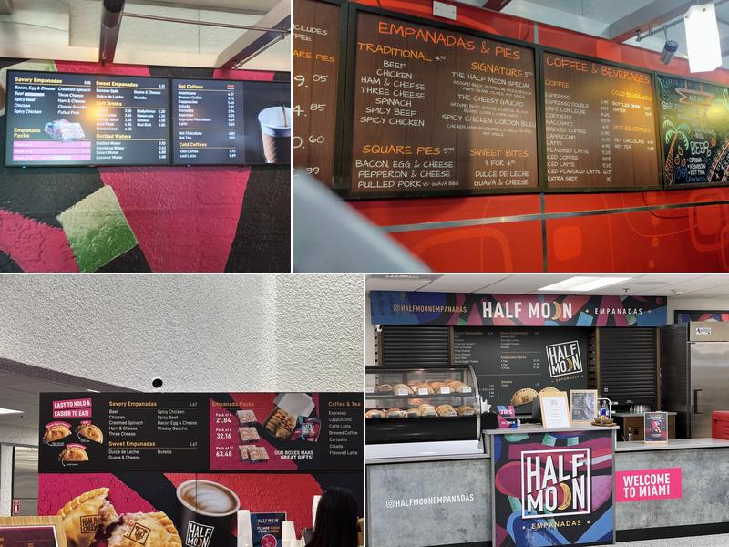 Half Moon Empanadas - Gate D29 - Miami International Airport Menu