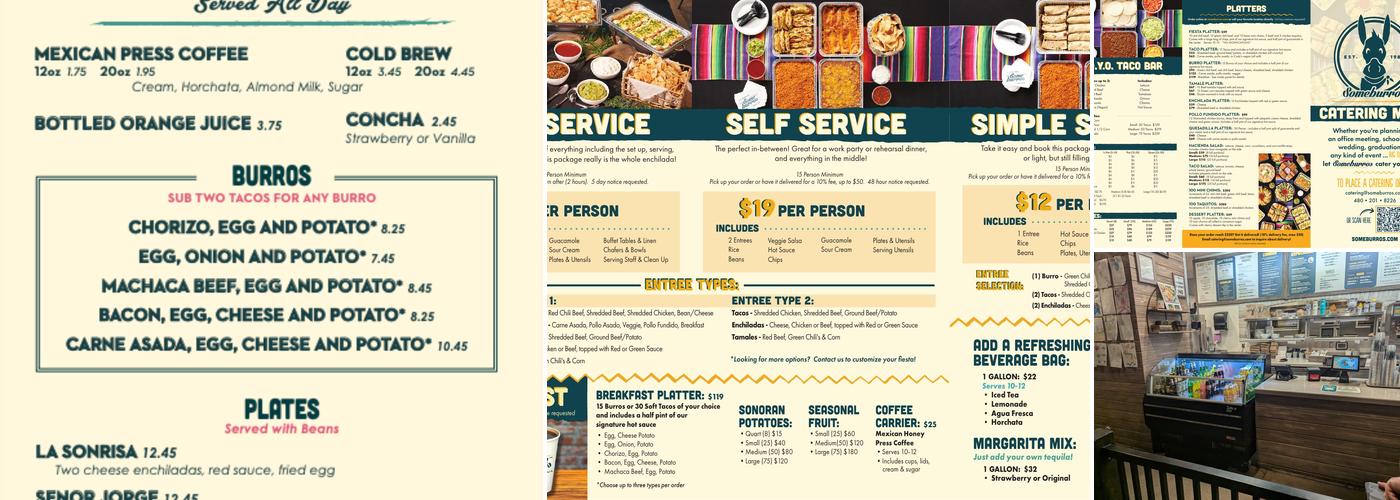 Someburros Menu