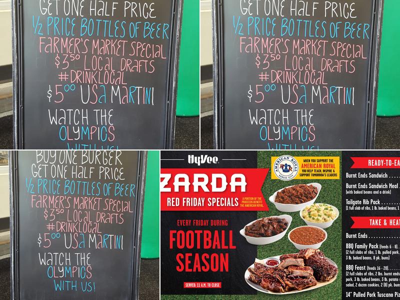 Hy-Vee Market Grille Menu