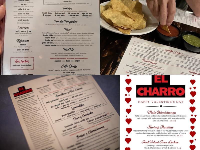 El Charro Cafe Menu