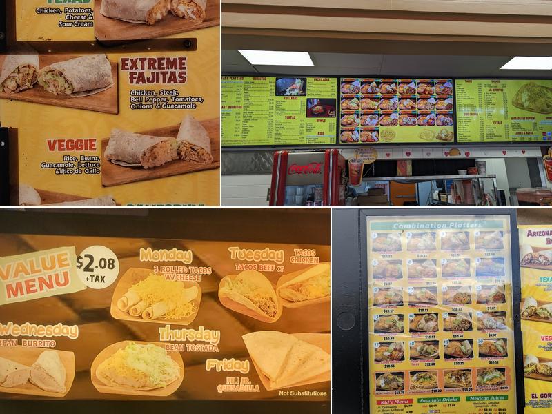 Filiberto’s Mexican Food Menu