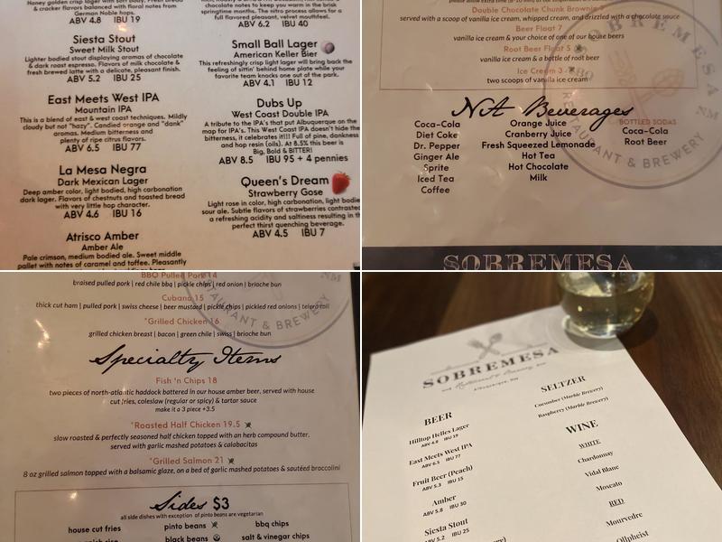 Sobremesa Menu