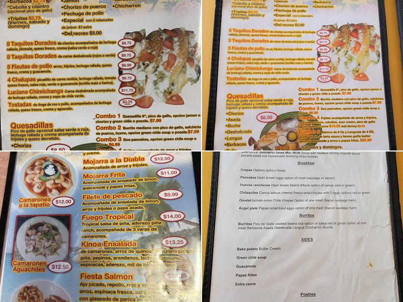 La Guelaguetza Menu