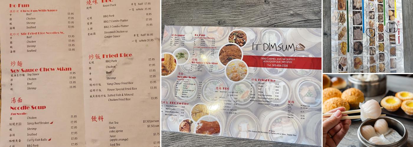 IT DIMSUM Menu