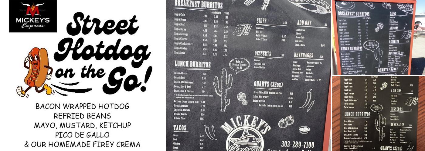 Mickeys Express Menu