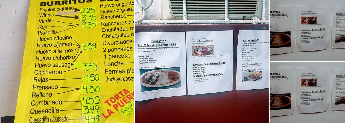 Fernie's Kitchen Menu