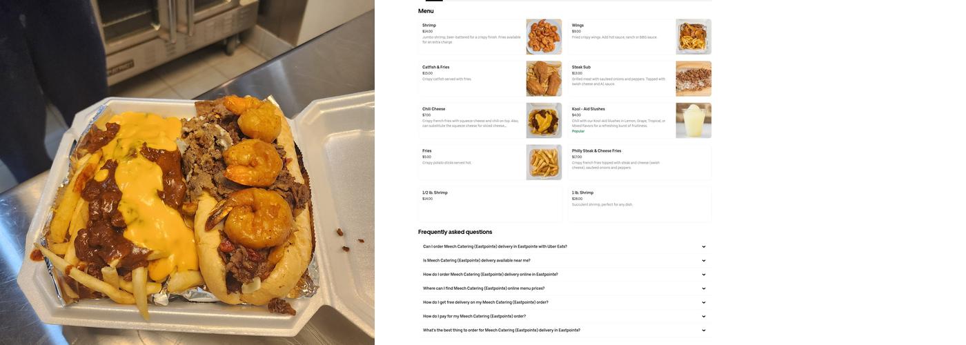 Meech Catering Menu