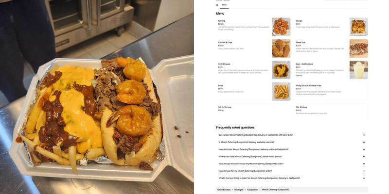 Meech Catering Menu
