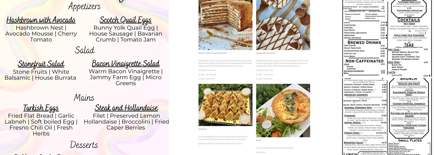 Ovenbird | Austin Menu