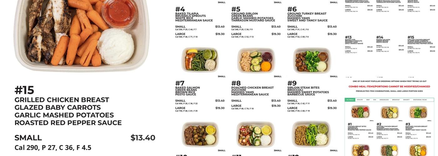 The Lean Machine Meal Prep Menu