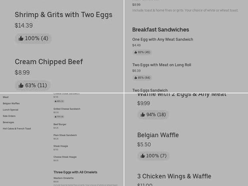 K&J ABCD ~ Breakfast & Lunch Menu