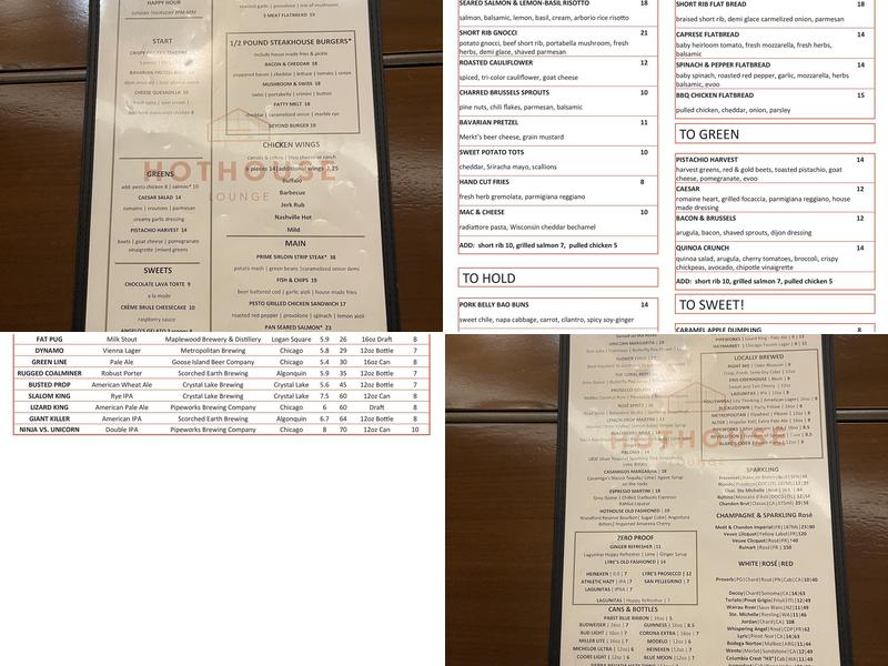 HotHouse Menu