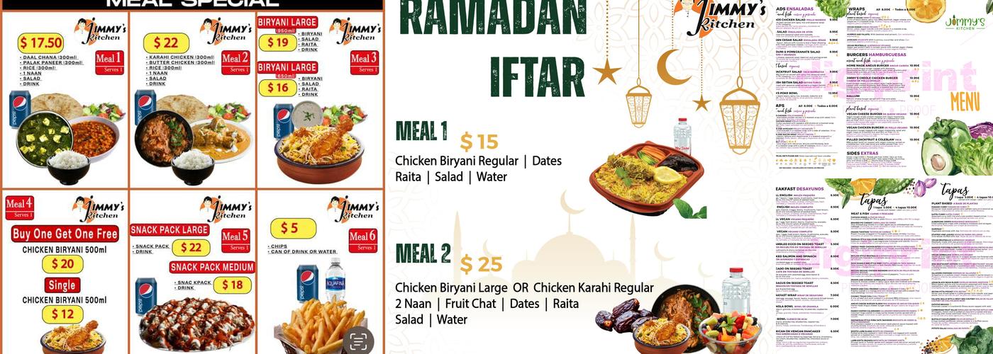 Jimmy’s kitchen Menu